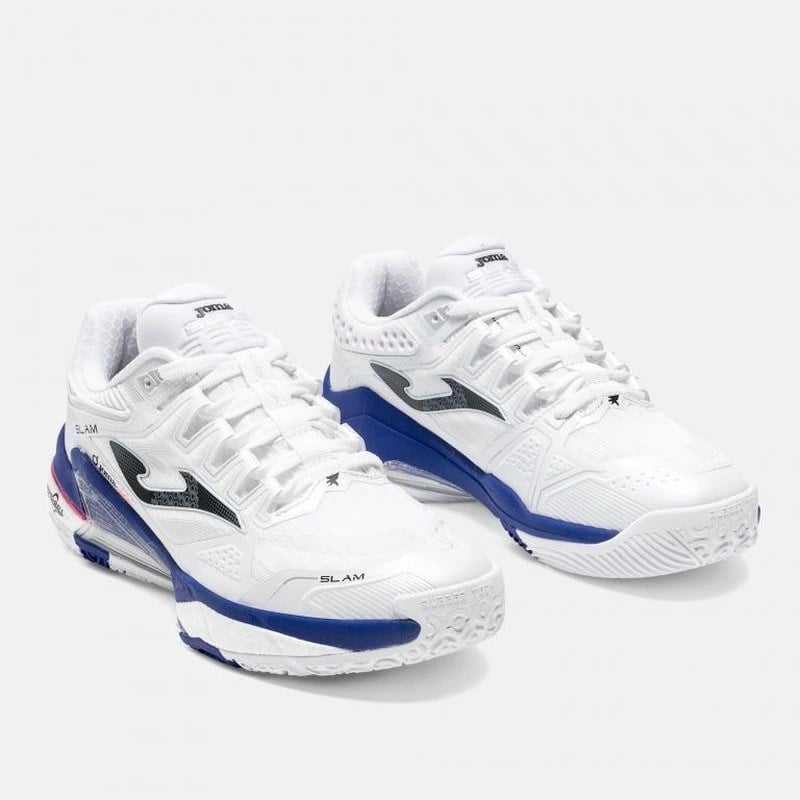 Joma TSLAMS2602OM Slam Erkek Padel Ayakkabısı - Beyaz/Koyu Mavi