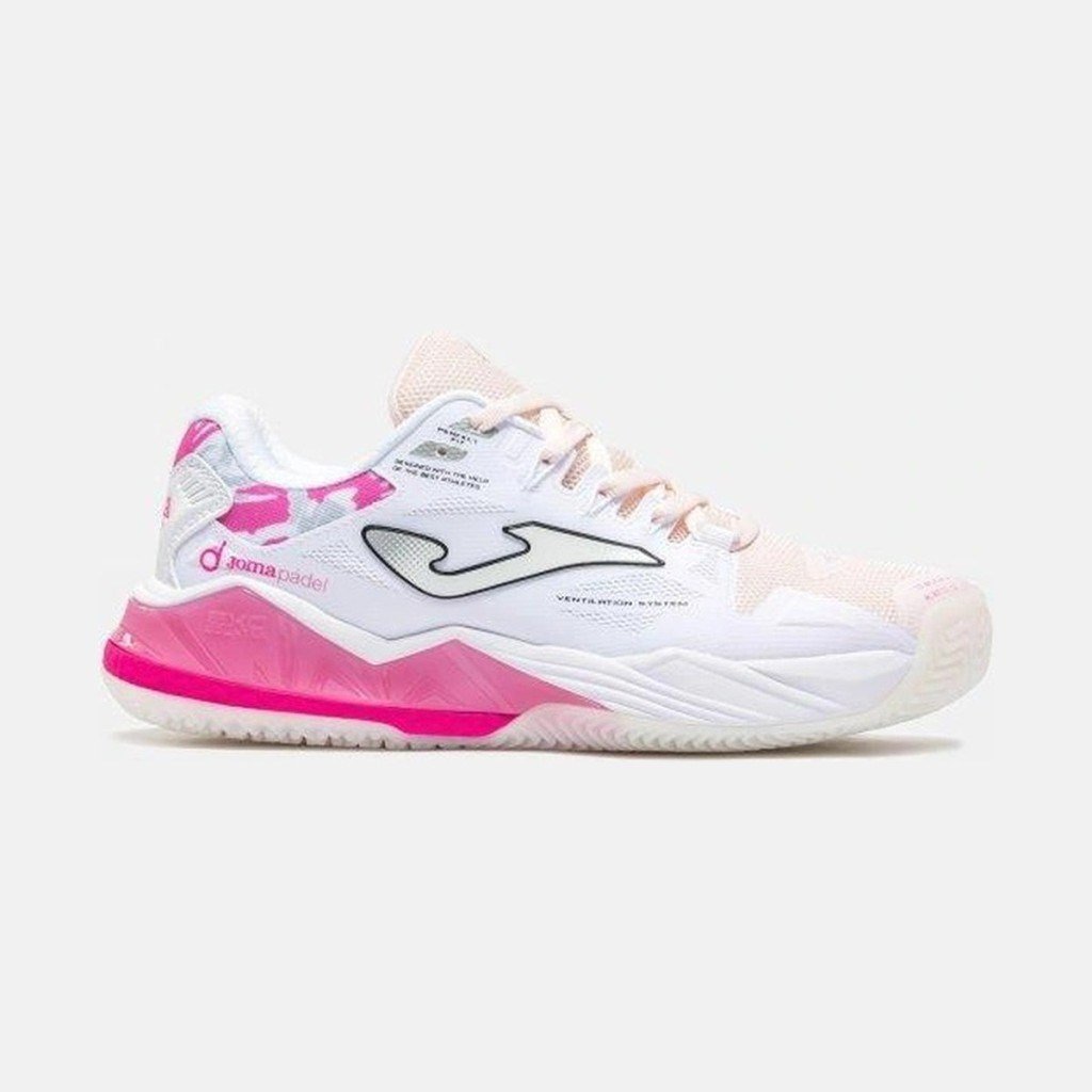 Joma TSPILW2632OM Spin Kadın Padel Ayakkabısı Beyaz