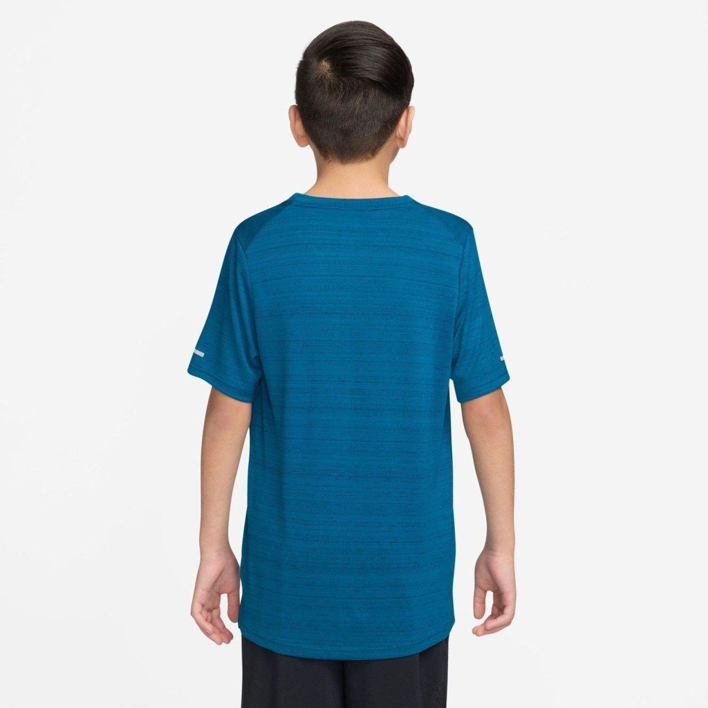 NIKE  DD3055-302 Dri-FIT Miler Older Erkek Çocuk Mavi Tişört