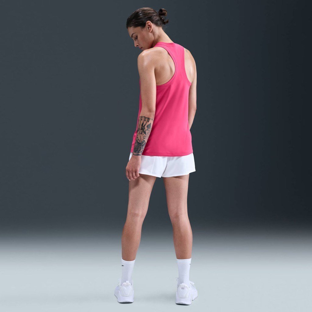 Nike Dri-FIT DX0706-666 Yarışçı Sırtlı Kadın Atleti - Pembe
