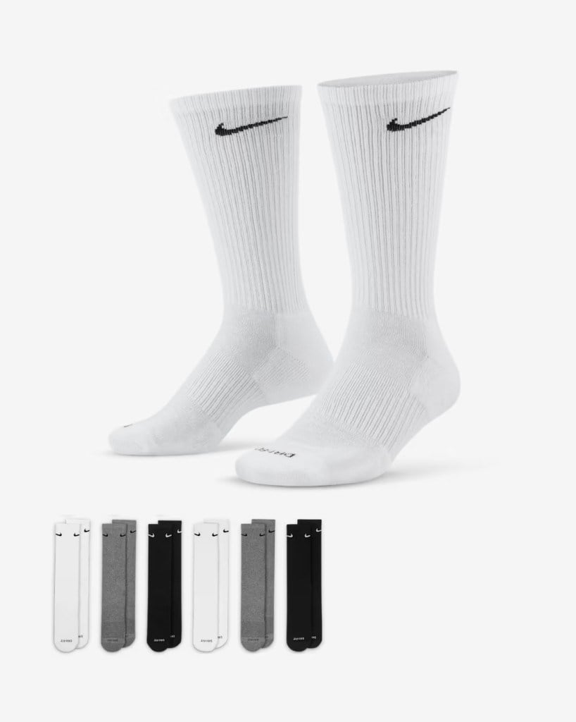 Nike Everyday Plus Destekli Antrenman Crew Çorapları (6 Çift) SX6897-965