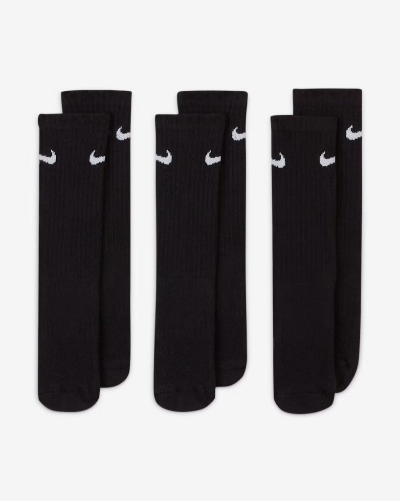 Nike Everyday SX6842-010 Çocuk Yastıklı Crew Çorapları (3 Çift)