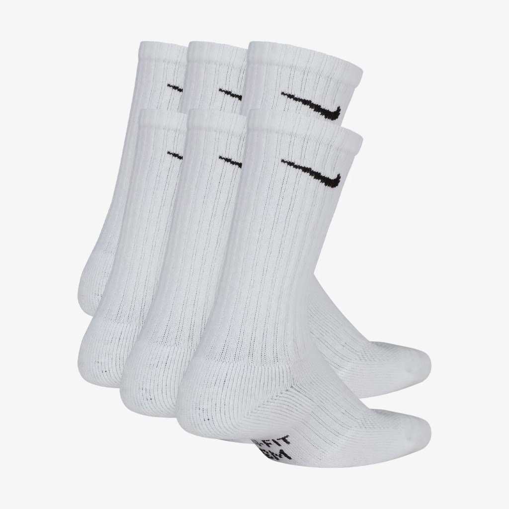 Nike Everyday SX6910-100 Çocuk Yastıklı Crew Çorapları (6 Çift)