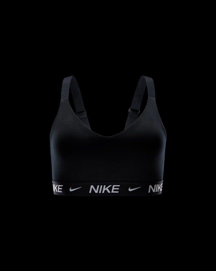 Nike FD1065-011 Indy Orta Destekli Pedli Ayarlanabilir Kadın Spor Sütyeni - Siyah