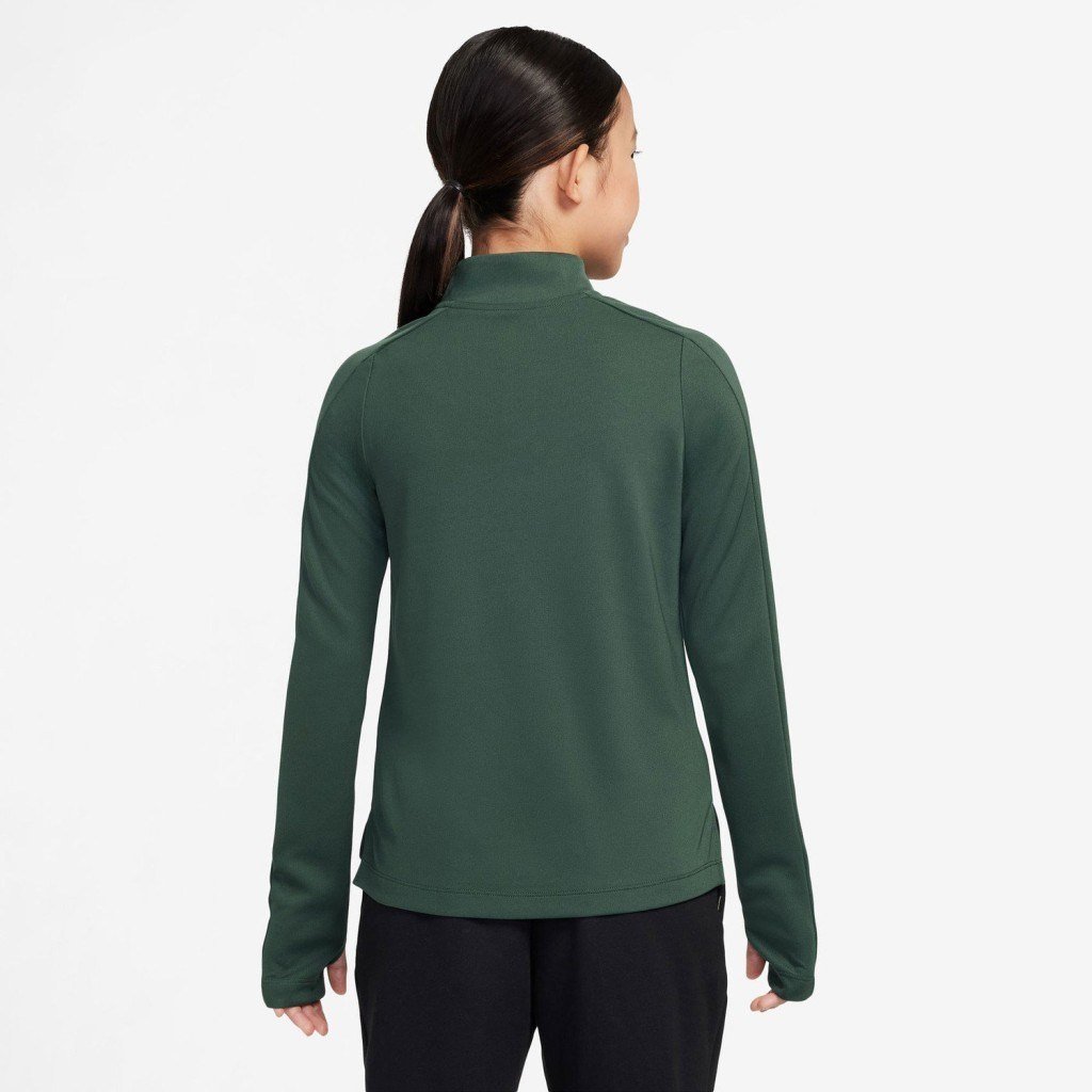 Nike FD2853-323 Dri-FIT Uzun Kollu Çeyrek Fermuarlı Kız Çocuk Üstü - Yeşil