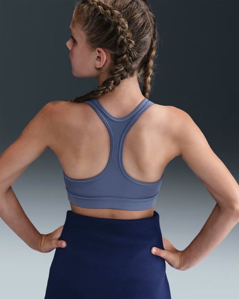 Nike FJ7161-499 Swoosh Kızlar Spor Sütyeni - Lila