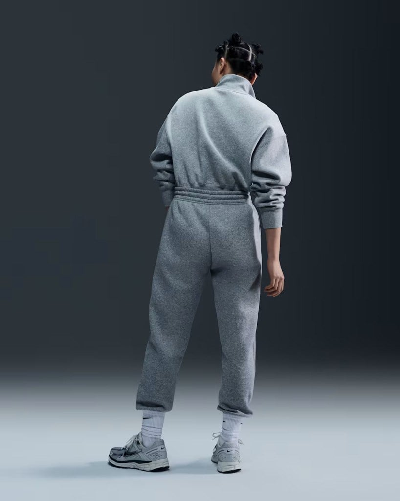 Nike FZ7626-063 Sportswear Phoenix Fleece Normal Belli Kadın Eşofman Altı - Gri