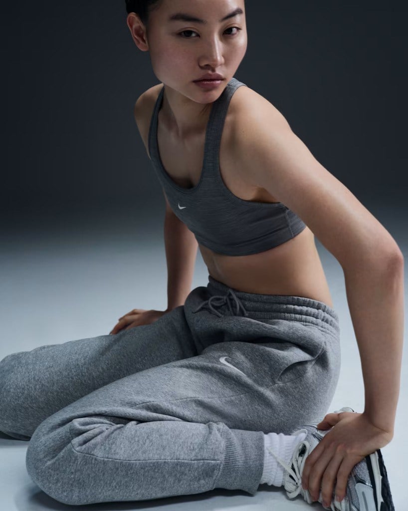 Nike FZ7626-063 Sportswear Phoenix Fleece Normal Belli Kadın Eşofman Altı - Gri