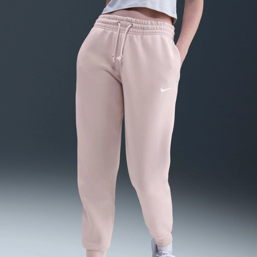 Nike FZ7626-667 Sportswear Phoenix Fleece Normal Belli Kadın Eşofman Altı - Toz Pembe