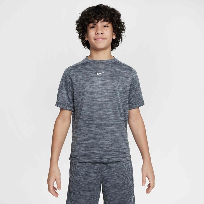 Nike HJ3771-010 Dri-FIT Kısa Kollu Genç Çocuk Tişört - Gri
