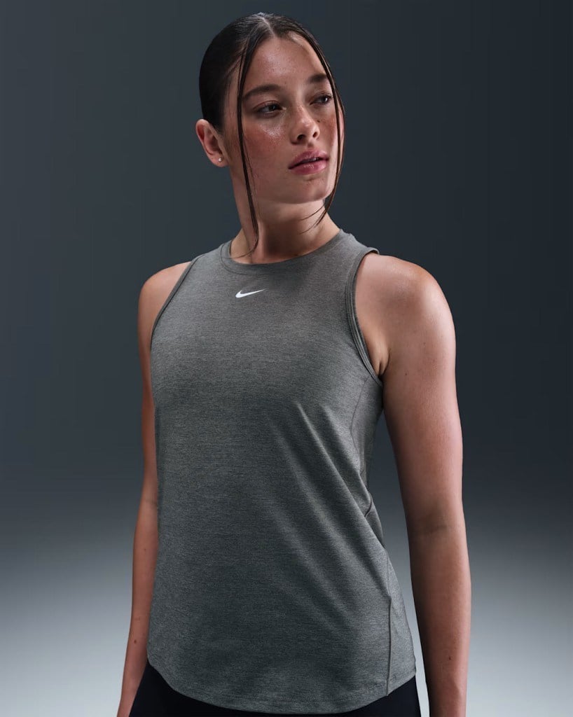 Nike One Classic IB9385-084 Dri-FIT Askılı Kadın Atleti - Gri