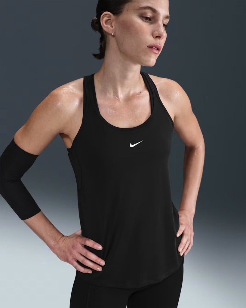 Nike One Classic IB9389-010 Dri-FIT Askılı Kadın Atleti - Siyah