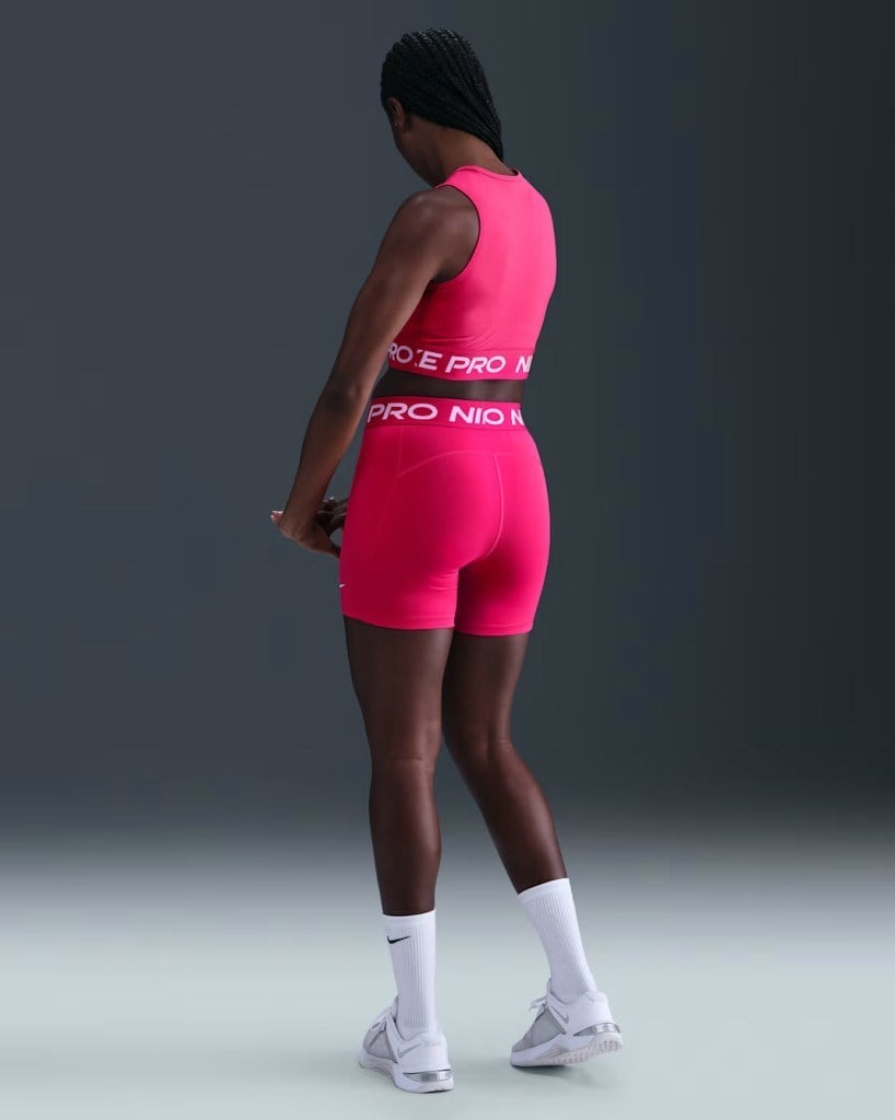 Nike Pro 365 CZ9831-666 Kadın 13cm Kısa Tayt - Rush Pink
