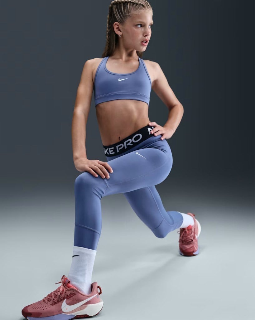 Nike Pro Dri-FIT Kız Çocuk Tayt - Indigo DA1028-499