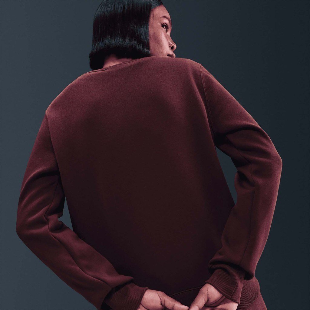 Nike Sportswear Phoenix Fleece DQ5751-652 Kadın Sweatshirt - Bordo