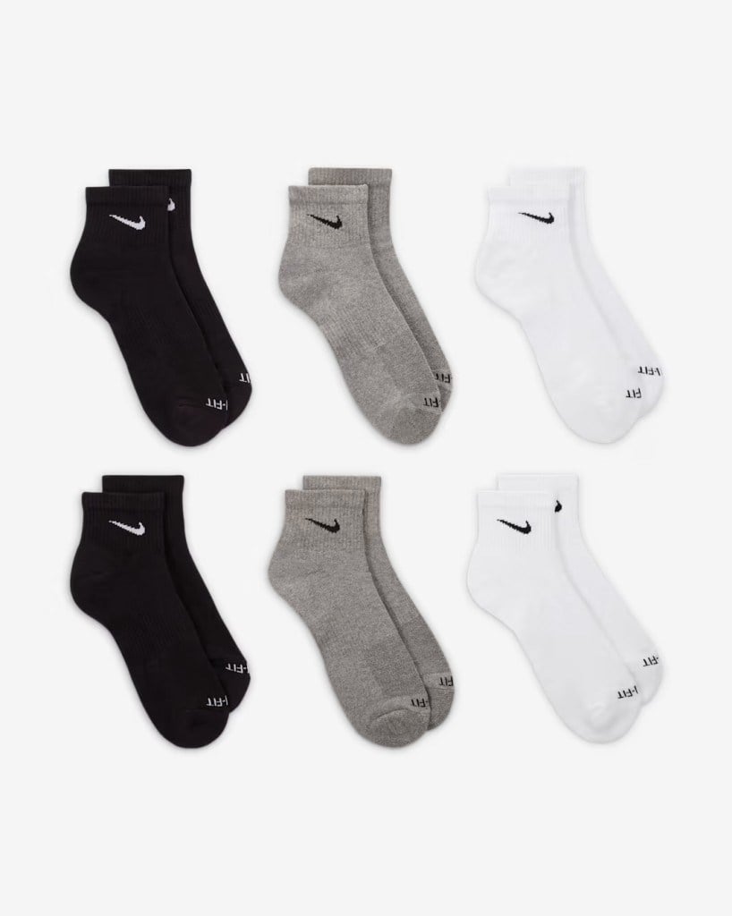 Nike SX6899-965 Everyday Plus Destekli Bilek Antrenman Çorapları (6 Çift)