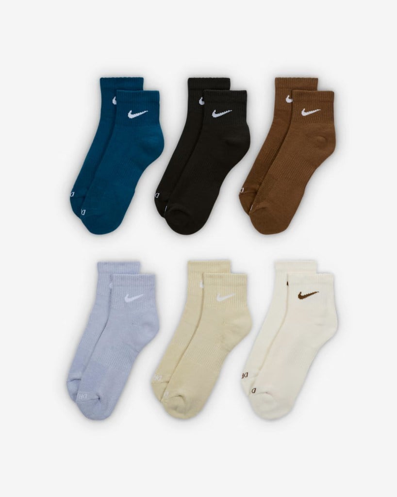 Nike SX6899-970 Everyday Plus Destekli Bilek Antrenman Çorapları (6 Çift)