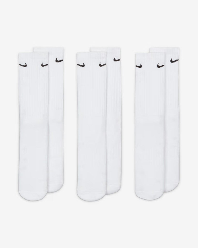 Nike SX7664-100 Everyday Cushioned Crew Antrenman Çorapları (3 Çift)