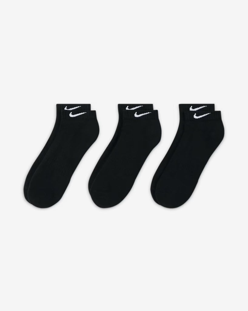 Nike SX7667-010 Everyday Cushioned Low Antrenman Çorapları (3 Çift)