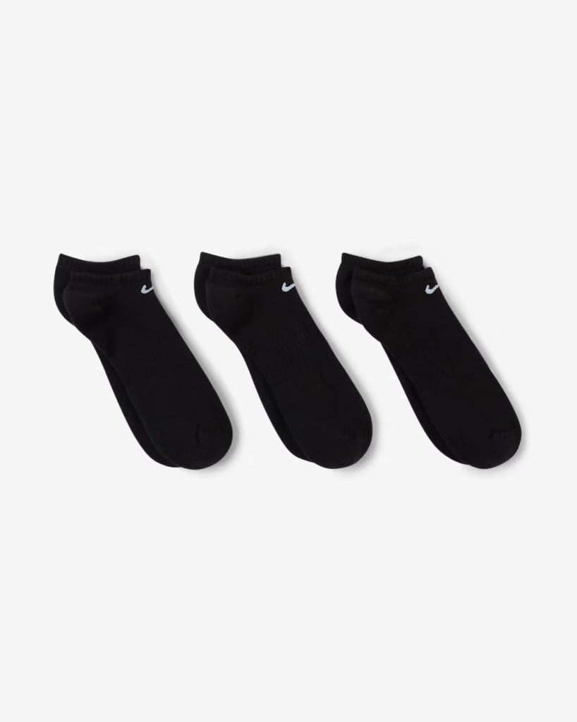 Nike SX7673-010 Everyday Cushioned No-Show Antrenman Çorapları (3 Çift)