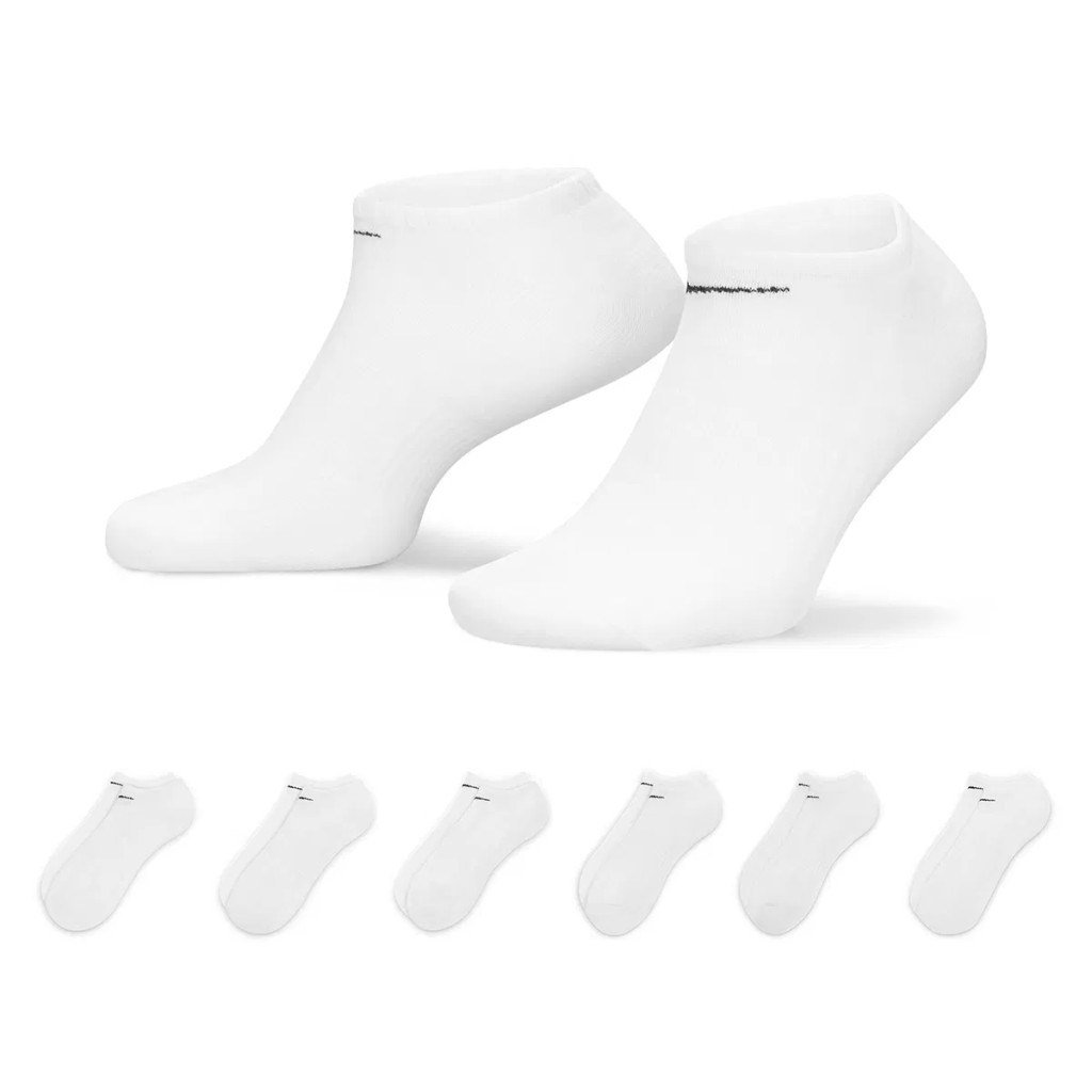Nike SX7675-100 Everyday Cushioned 6'lı Beyaz Çorap