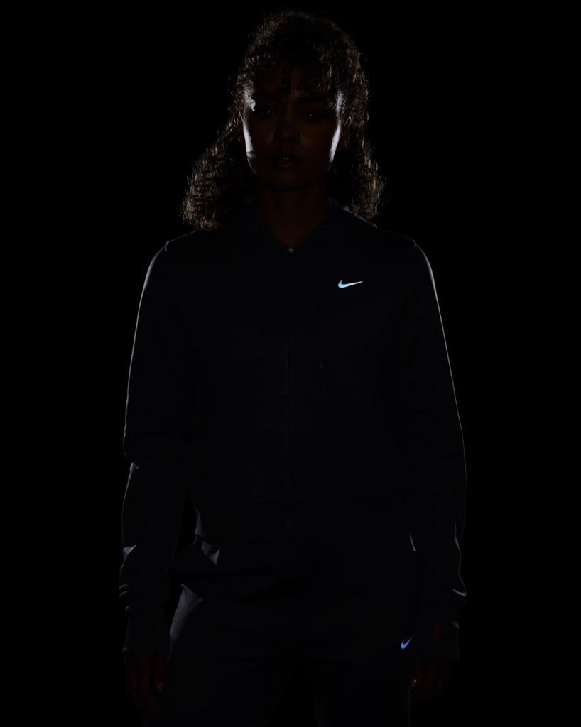 Nike Therma-FIT One FB5216-091 Tam Boy Fermuarlı Kadın Kapüşonlu Üst - Carbon Heather