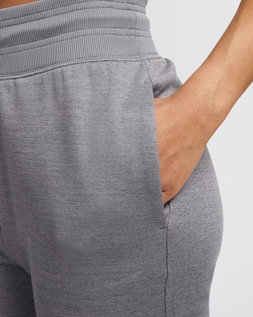 Nike Therma-FIT One FB5431-091 Kadın Yüksek Belli 7/8 Jogger Pantolon - Carbon Heather