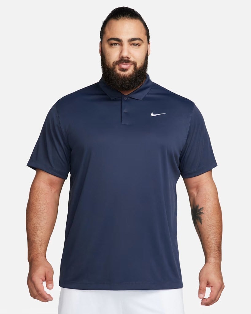 NikeCourt Dri-FIT Erkek Tenis Polo Tişört - Lacivert DH0857-451