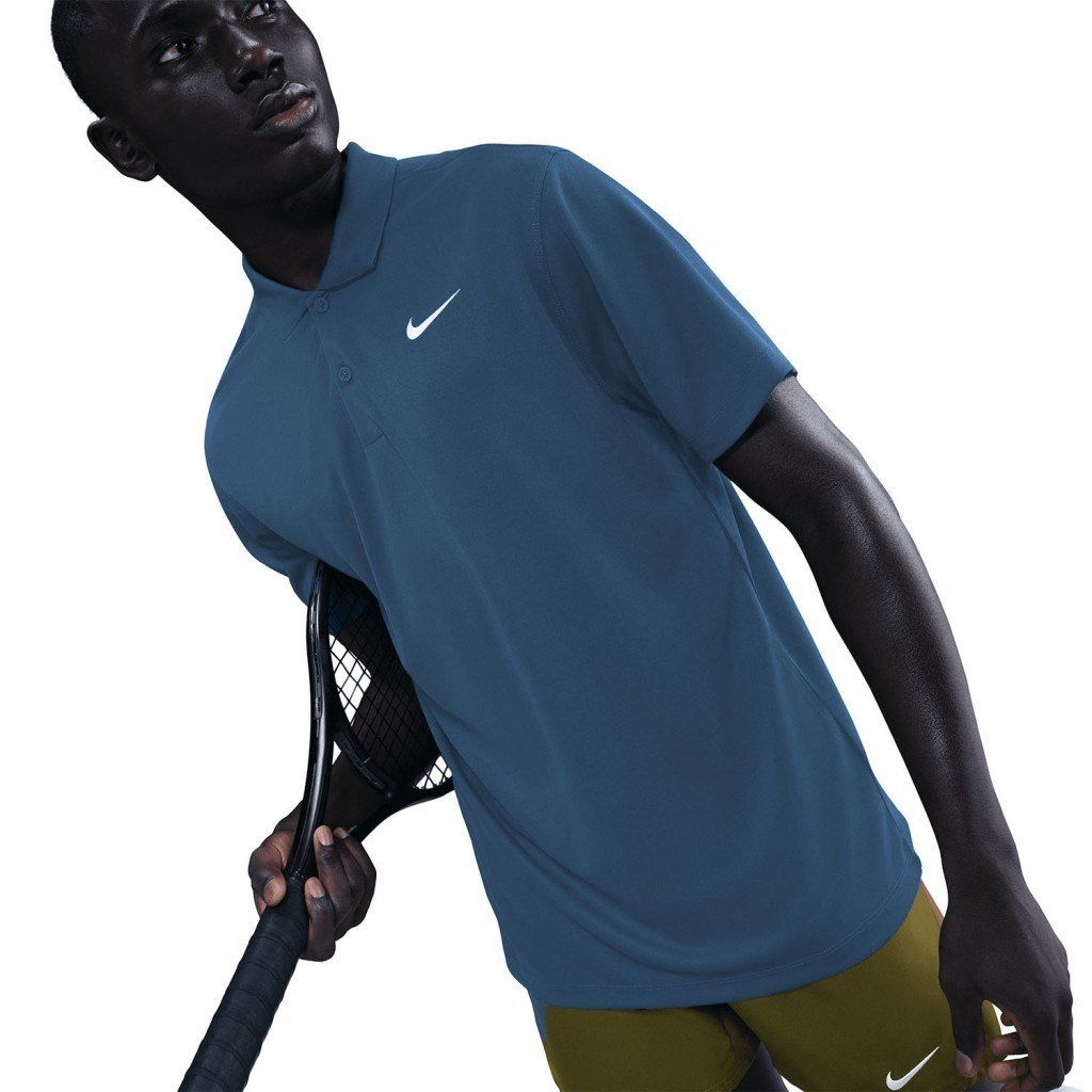 NikeCourt Dri-FIT Erkek Tenis Polo Tişört - Mavi DH0857-415