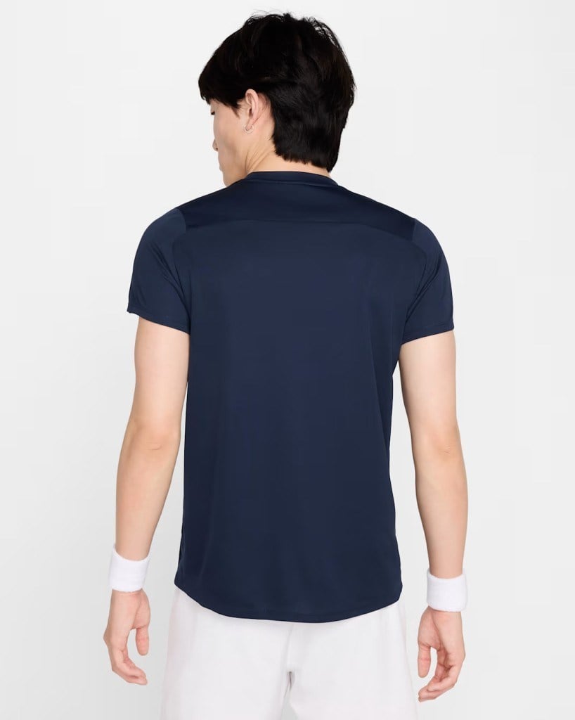 NikeCourt FZ6921-451 Victory Dri-FIT Erkek Tenis Tişört - Lacivert