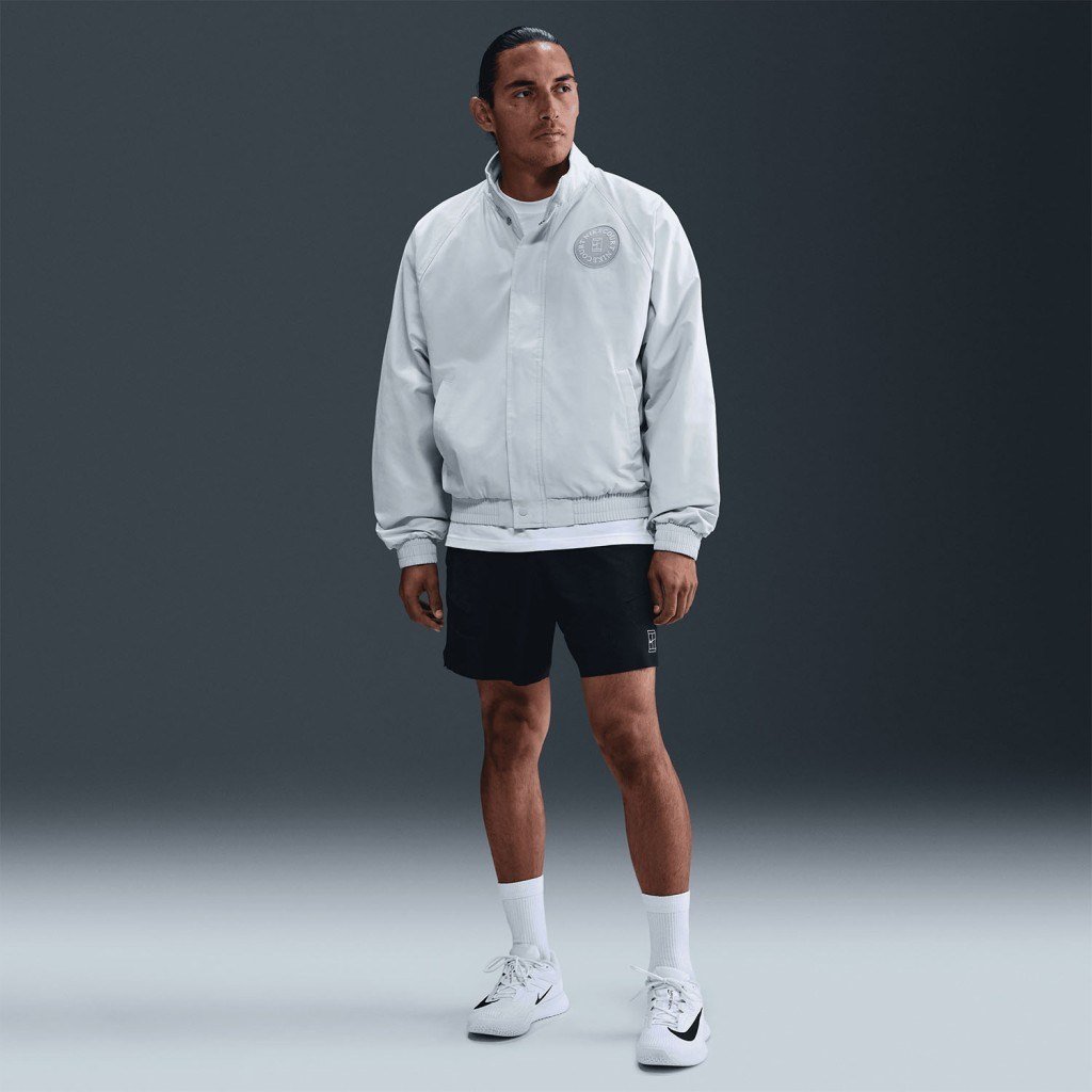NikeCourt Heritage HQ1744-043 Erkek Tenis Montu - Saf Platin/Kurt Grisi