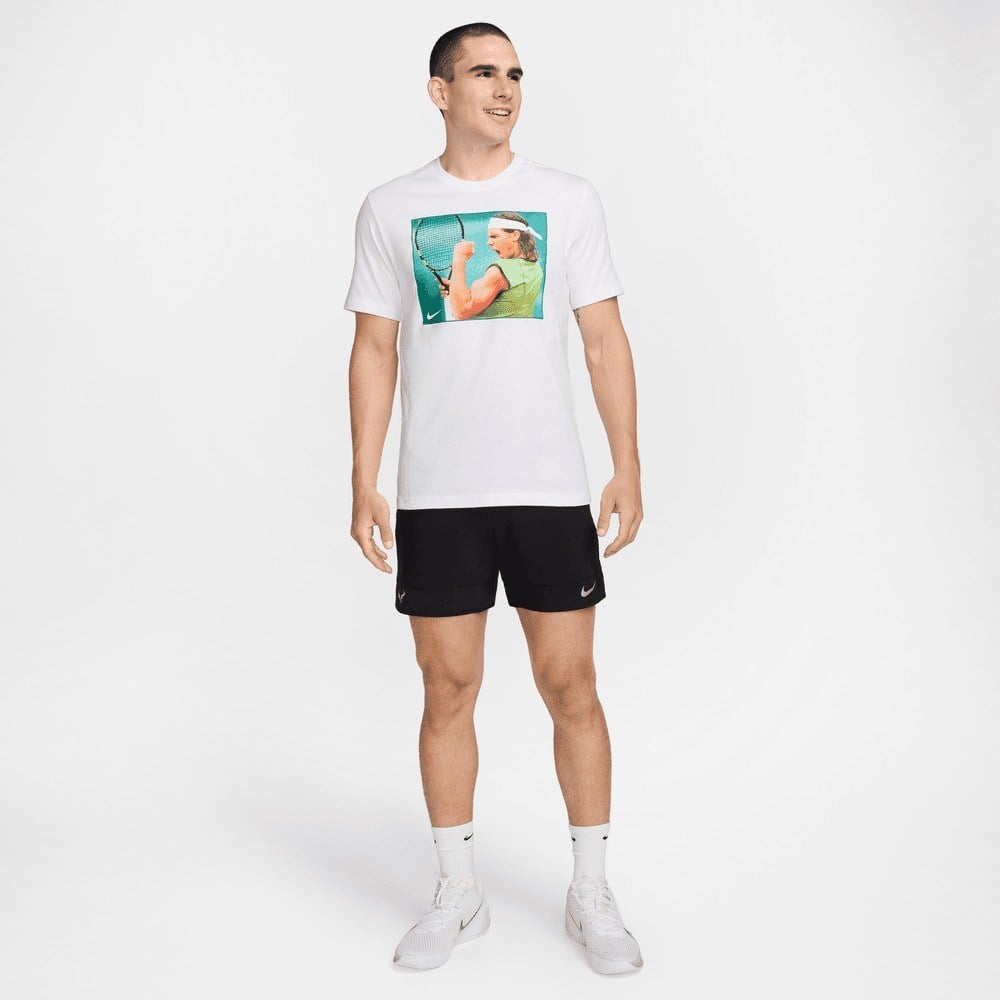 NikeCourt Rafa Erkek Beyaz Tenis Tişörtü HJ3848-100