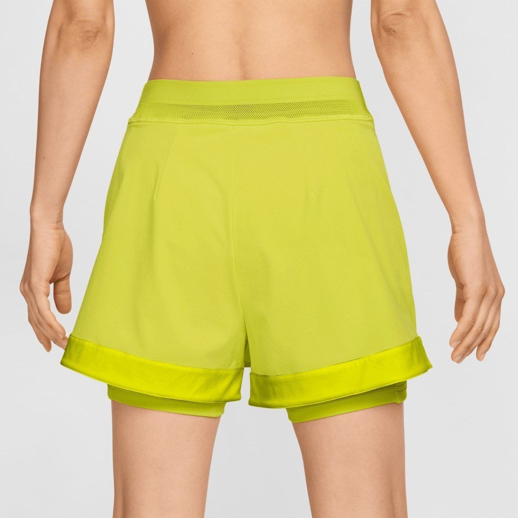 NikeCourt Slam Dri-FIT Kadın Sarı Tenis Şort Eteği HF6449-344