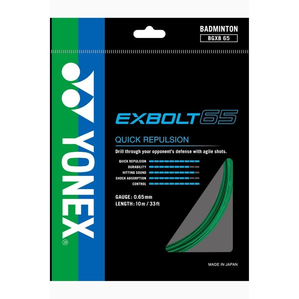 Yonex Exbolt 65 Badminton Kordajı 0.65 mm / 10 M - Yeşil