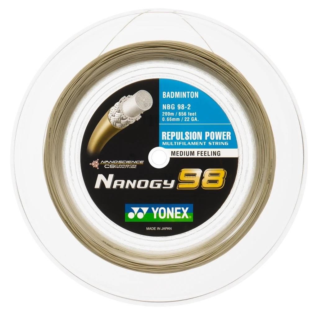 Yonex NBG 98 Badminton Kordajı 200 M Gümüş Gri