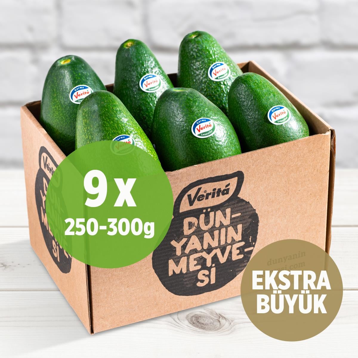 Ekstra Büyük Fuerte Avokado, 9 Adet