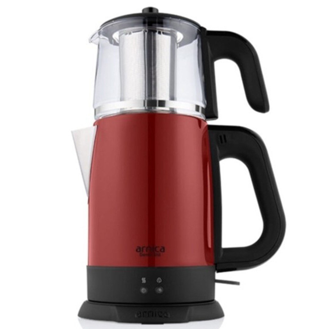 Arnica IH33204 Demli Stil Kırmızı Cam Çay Makinesi