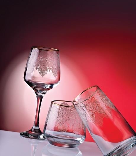 Kahramanlar 5054 Alaca 31 Parça Kristal Bardak Seti
