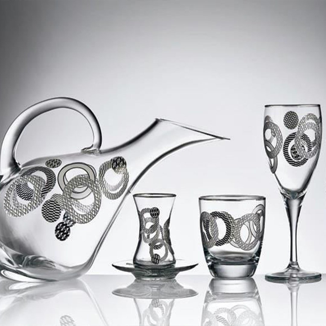 Kahramanlar 9602 Açelya 31 Parça Kristal Bardak Seti