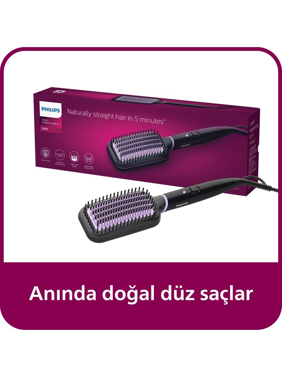 Philips BHH880/00 StyleCare Essential Isıtmalı Düzleştirme Fırçası