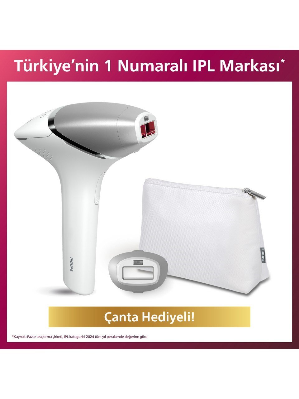 Philips Lumea 8000 Serisi IPL Tüy Alma Cihazı Beyaz Renkli Kablosuz Cilt Temas Sensörü
