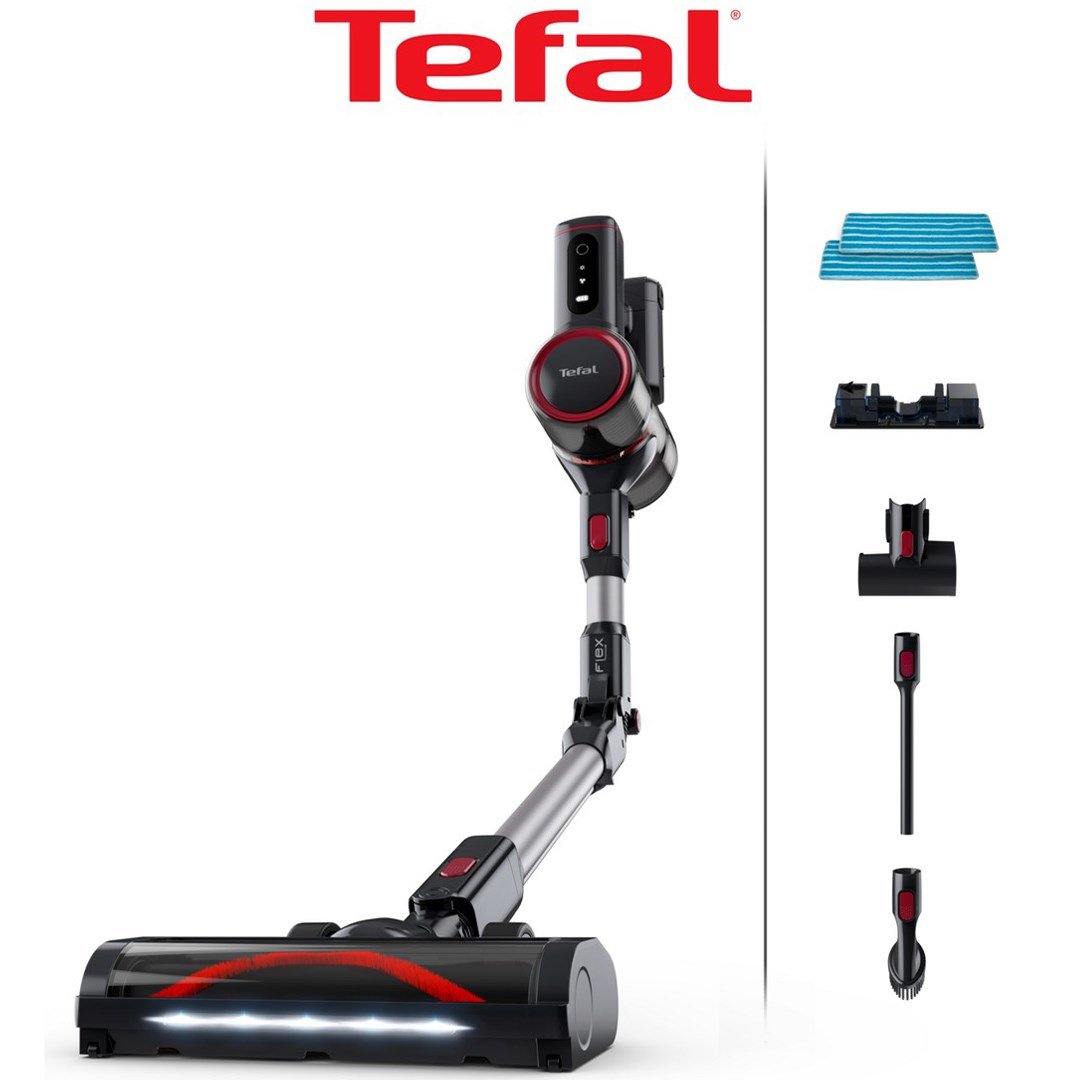 Tefal TY6T90TR X-Force Flex 8.60 Max Aqua Kablosuz Şarjlı Dikey Süpürge