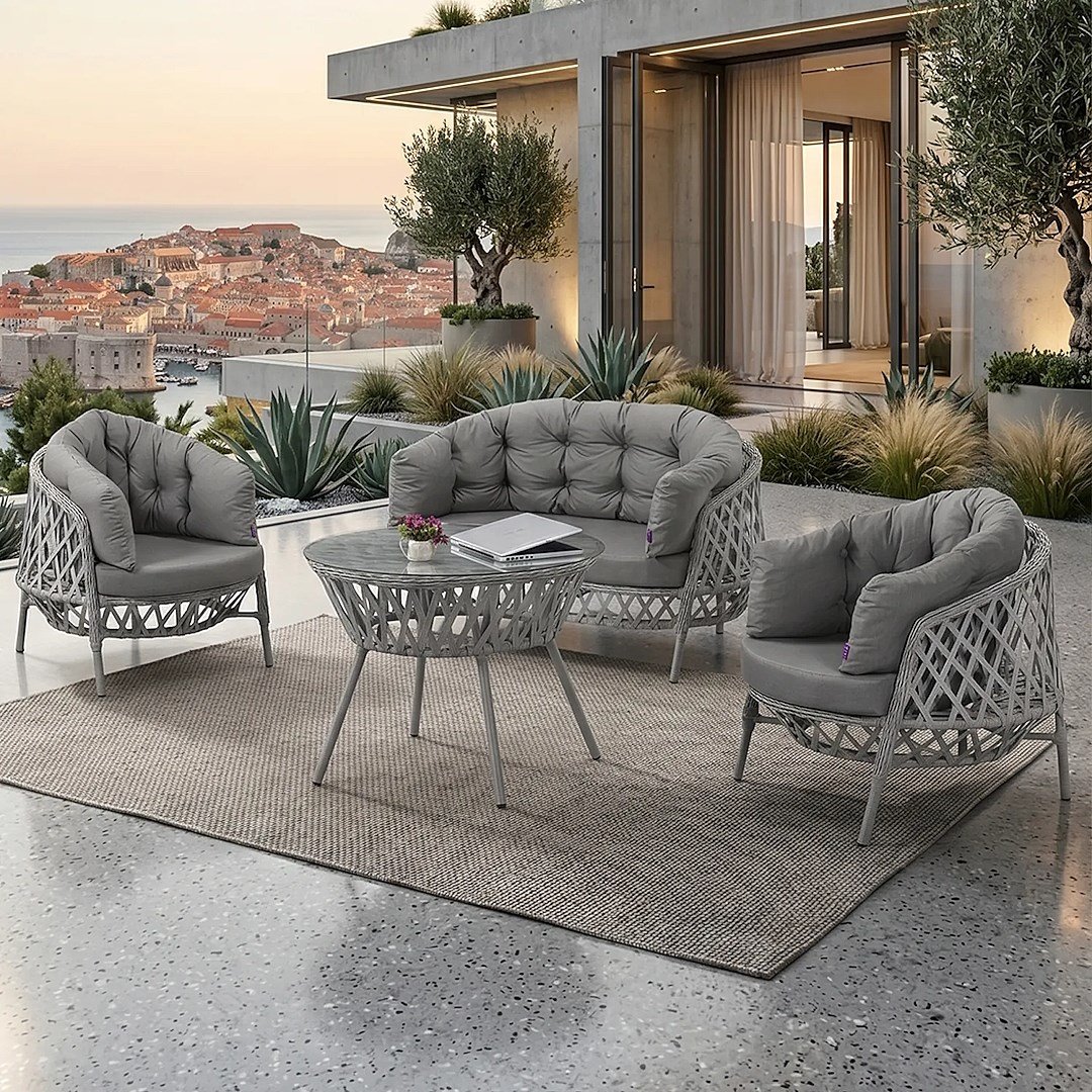 Viola 2+1+1 Bahçe Balkon Oturma Koltuk Takımı