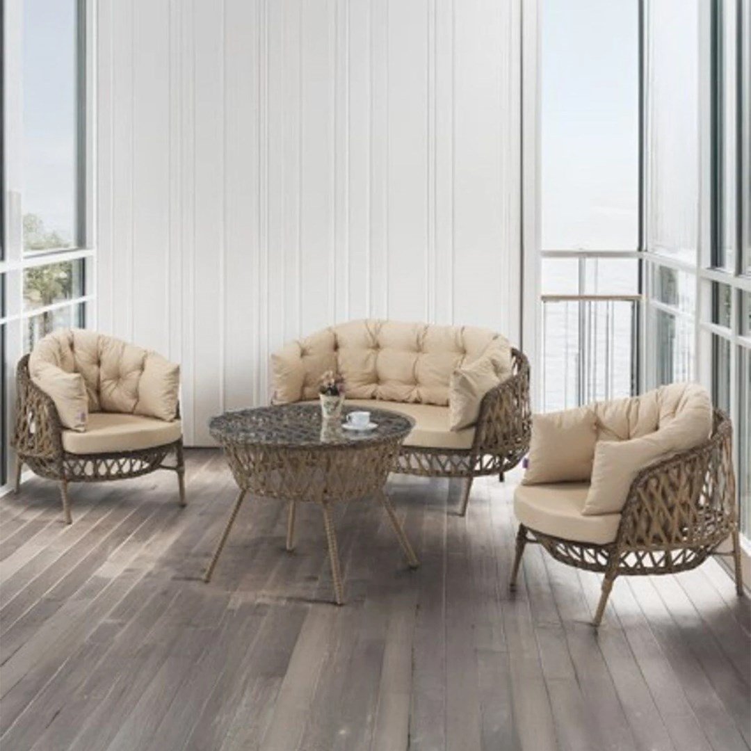 Viola 2+1+1 Cappucino Bahçe Balkon Oturma Koltuk Takımı