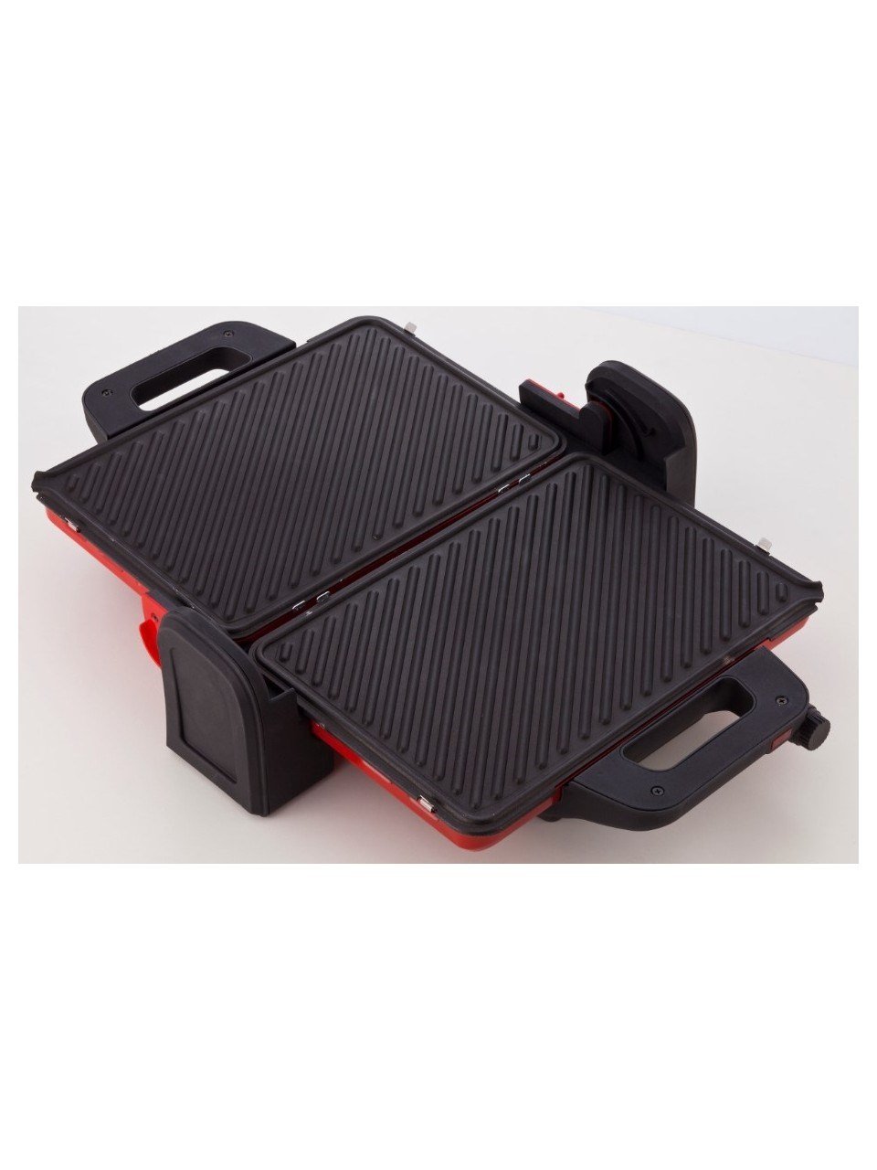Akel AB680 1600W Kırmızı Tost Makinesi, Termostatlı, Granit Pişirme Yüzeyli