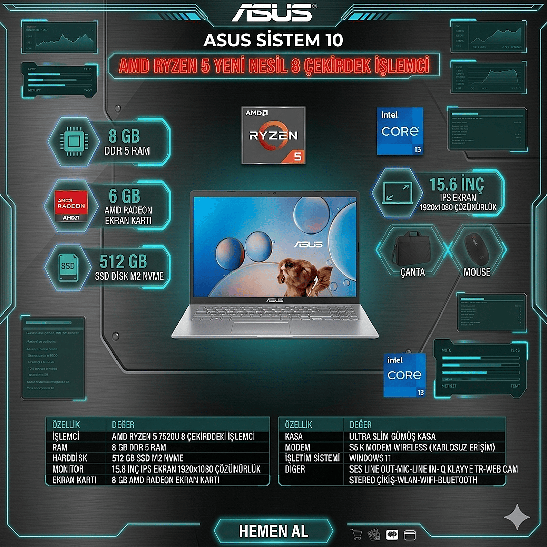 ASUS SİSTEM 10