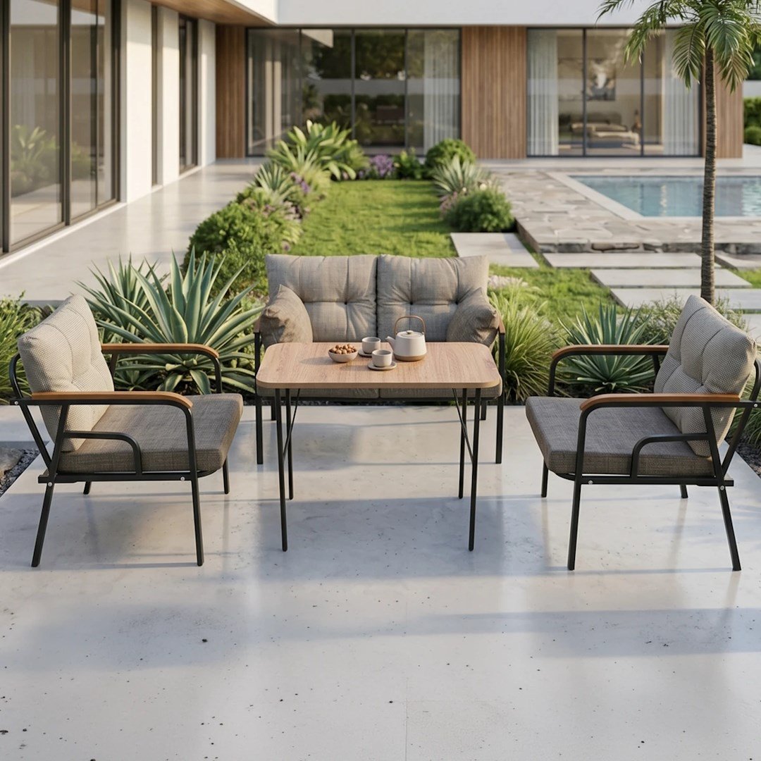 Ekon Cappucino 2+1+1 Bahçe Balkon Takımı