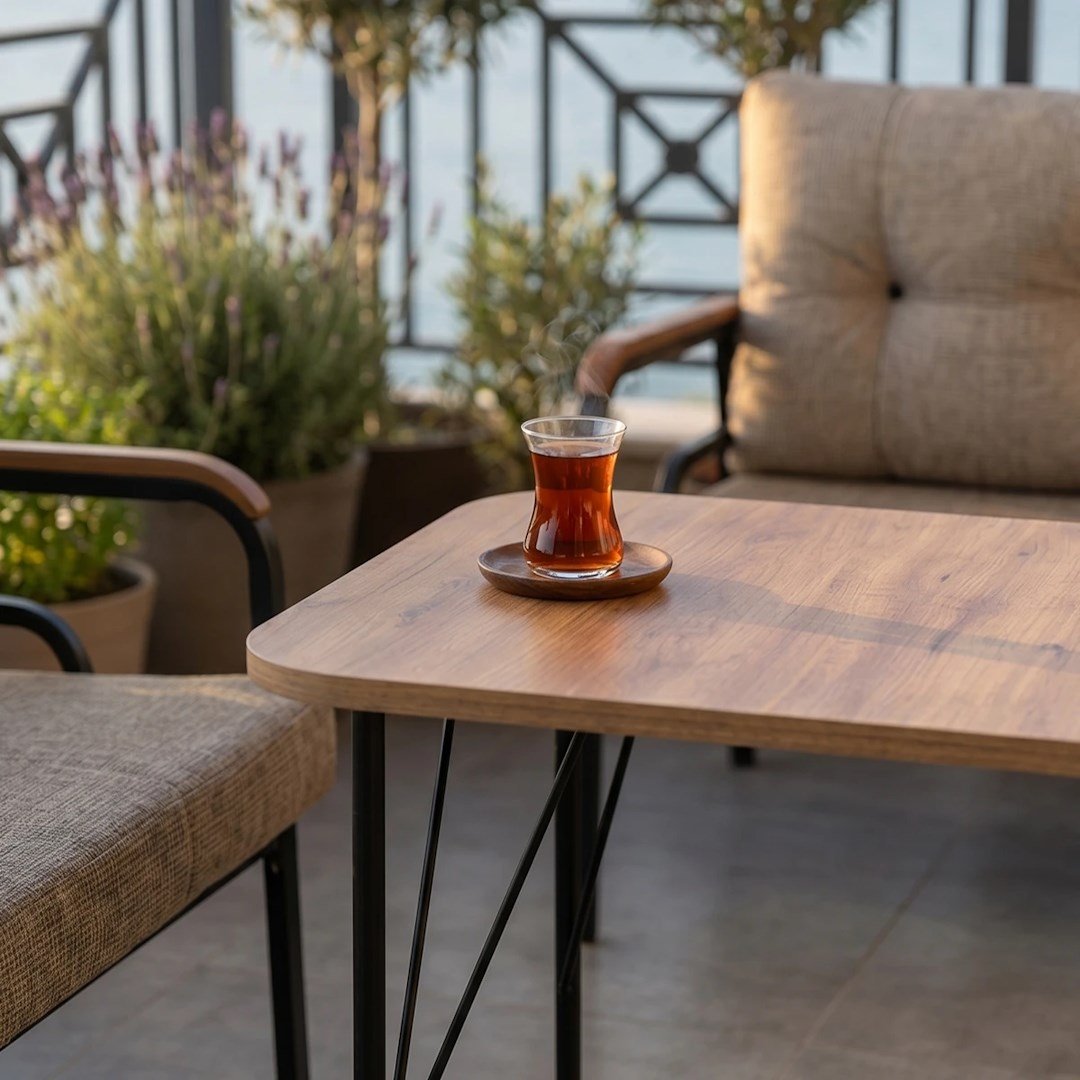 Ekon Cappucino 3+1+1 Bahçe Balkon Takımı