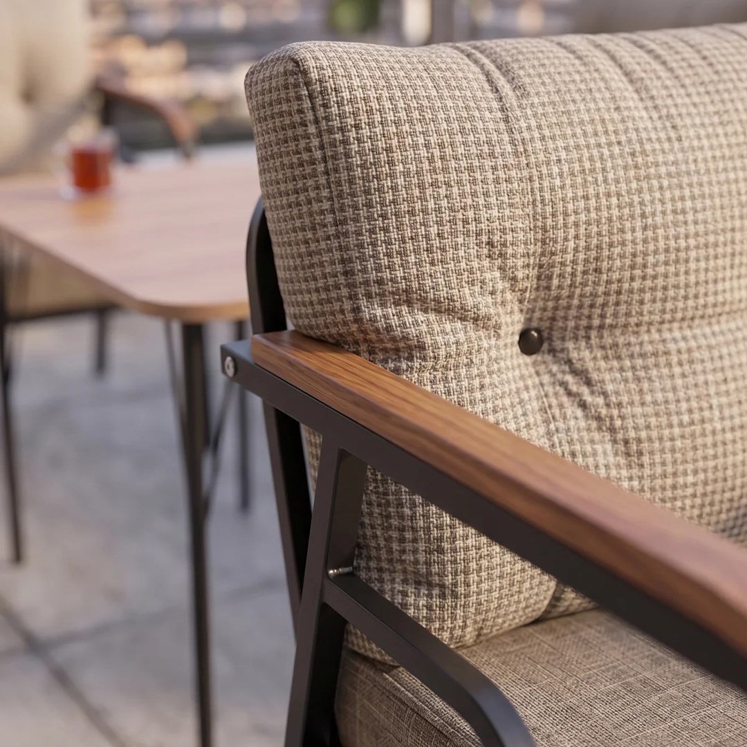 Ekon Cappucino 3+1+1 Bahçe Balkon Takımı