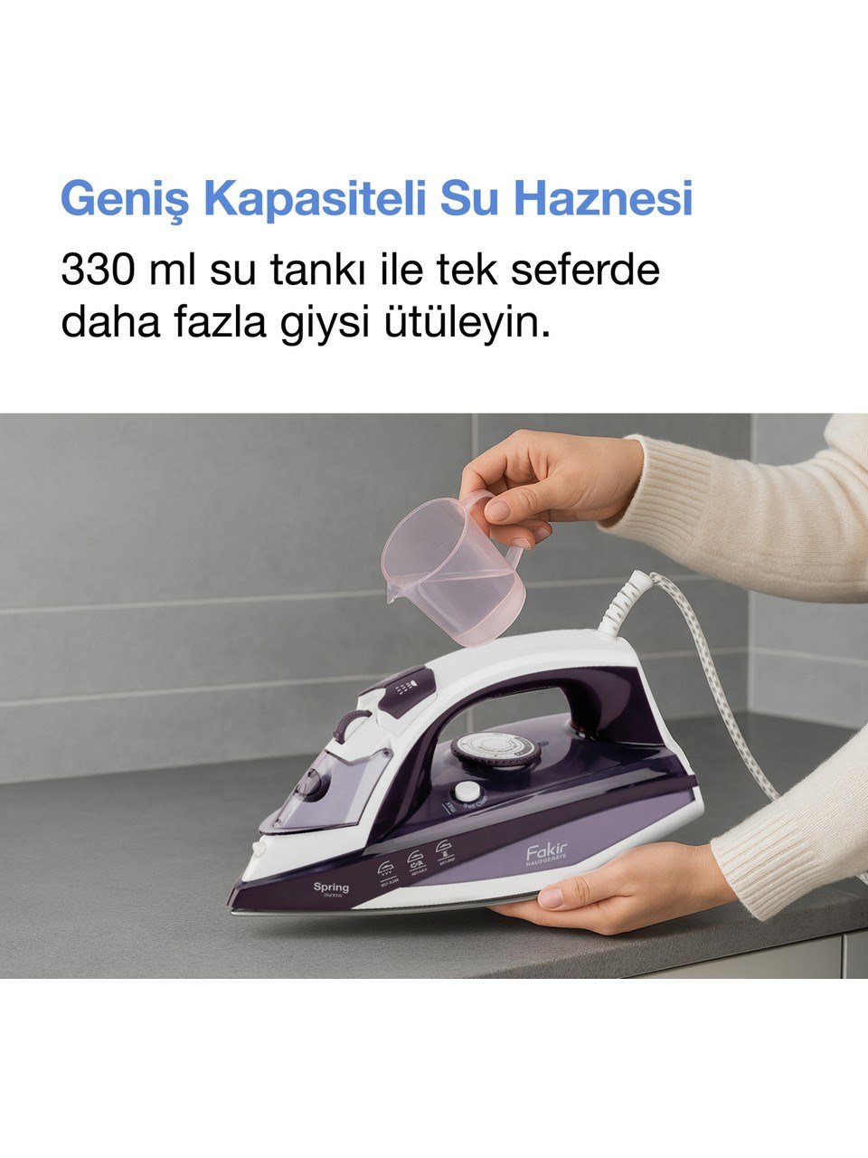 Fakir Spring Buharlı Ütü - Violet - 2600 Watt